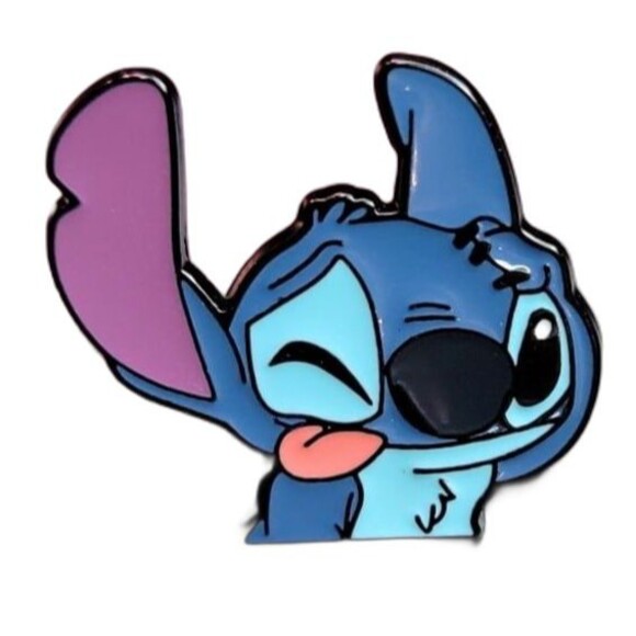 Cute Confused stitch enamel pin - Picture 1 of 2